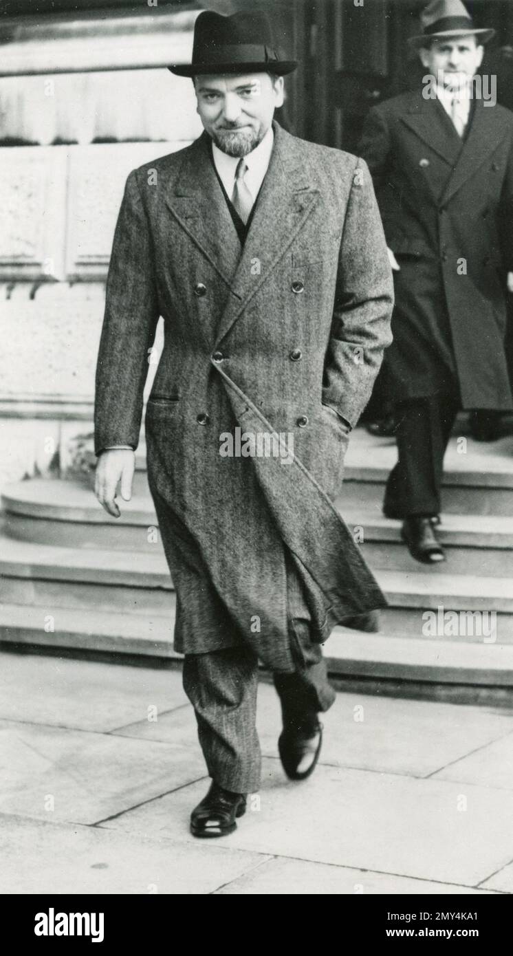 Politicien fasciste italien, ministre de la Justice, ministre des Affaires étrangères et président du parlementaire Dino Grandi, Rome, Italie, 1940s Banque D'Images