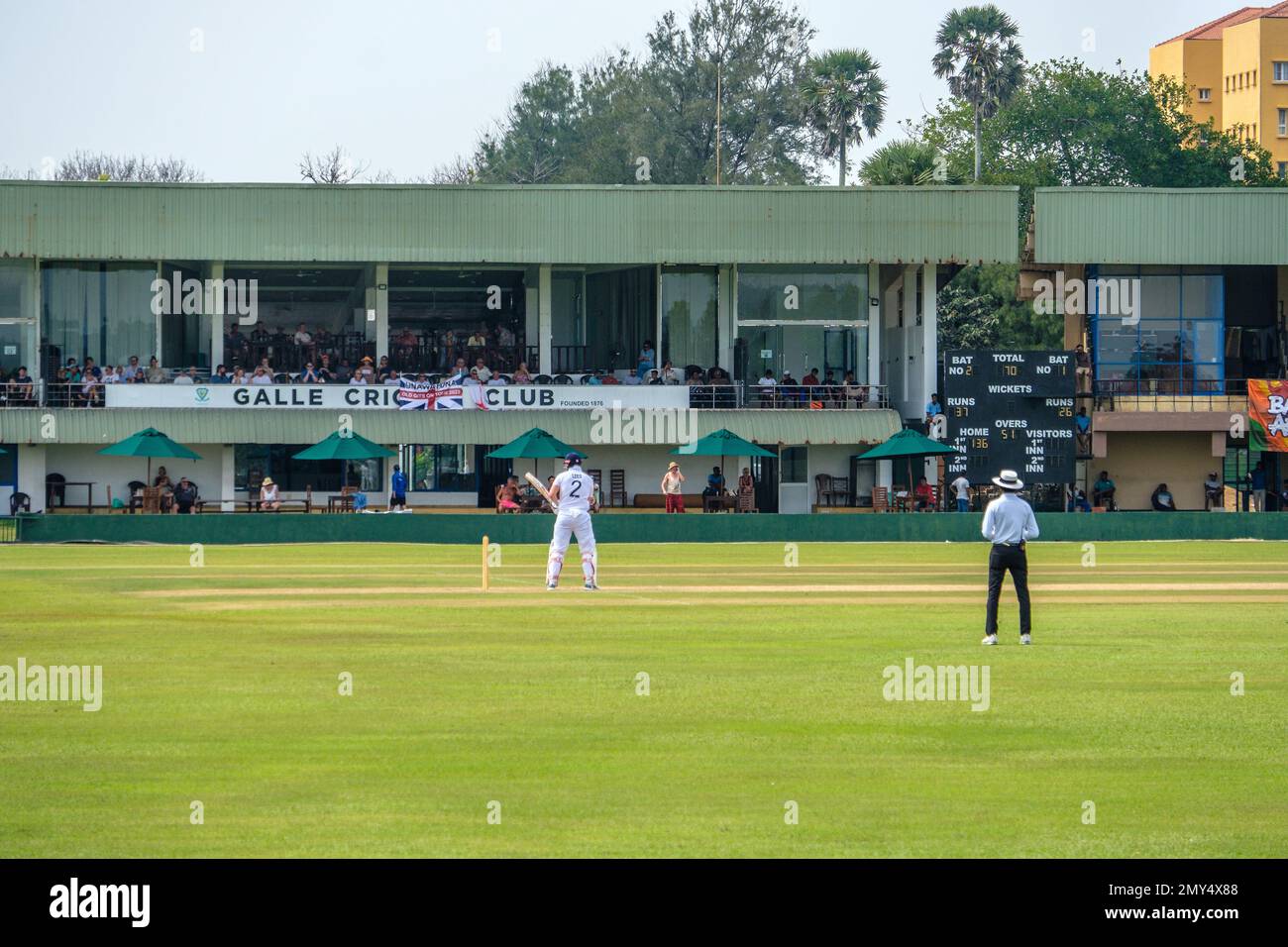 Le stade international de Galle est un stade de cricket situé à Galle, au Sri Lanka Banque D'Images