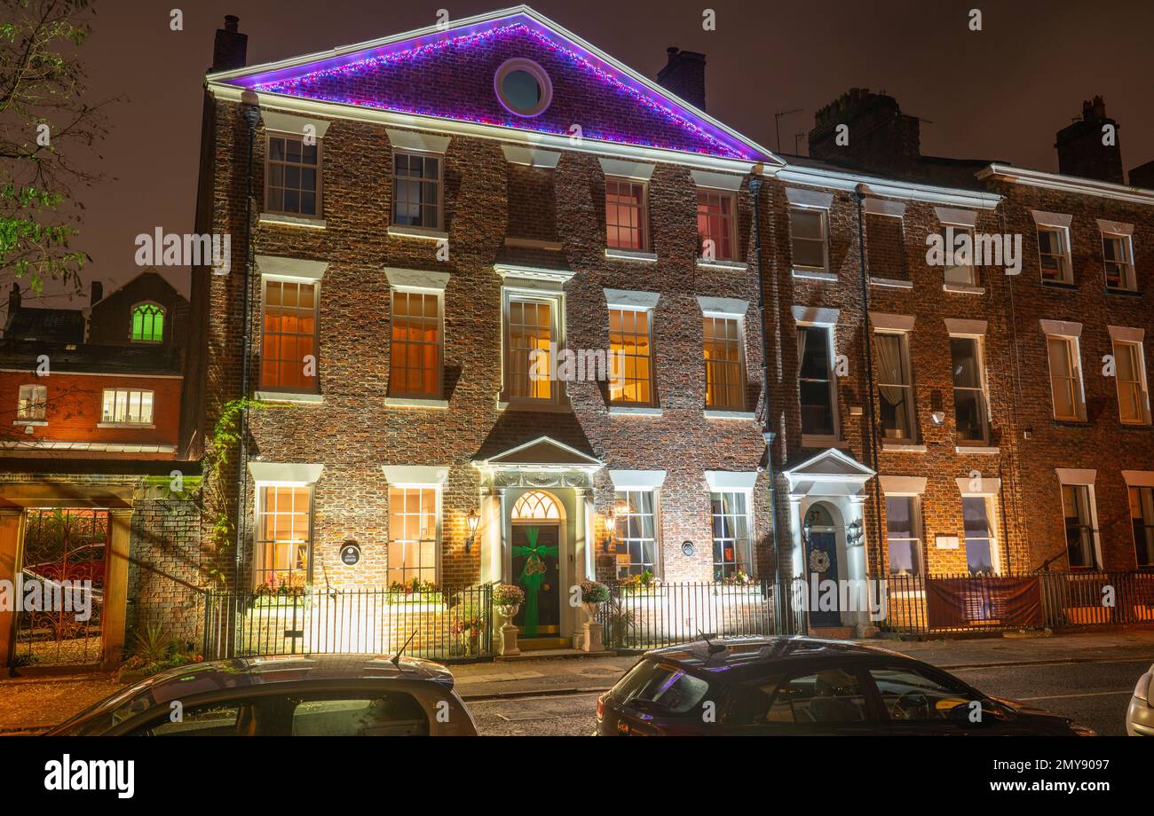 35 Rodney Street, Liverpool. La première maison à être construite sur