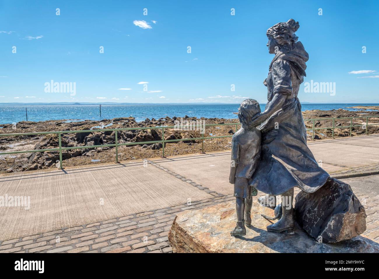 Le mémorial des pêcheurs à Pittenweem, dans le Neuk est de Fife, en Écosse. Banque D'Images