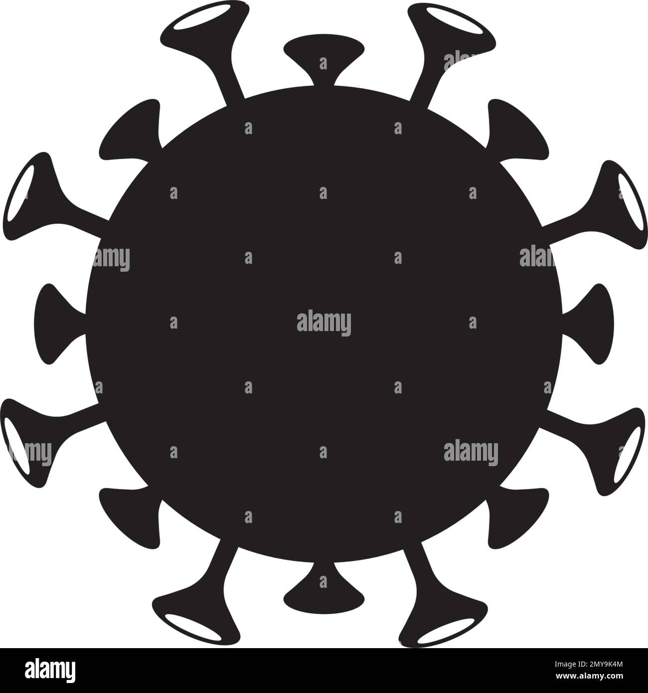 Modèle d'illustration de la conception de l'icône du coronavirus Illustration de Vecteur