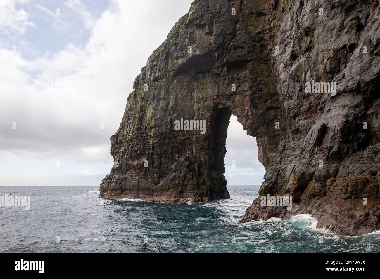 Falaises de Vestmanna, île Streymoy, îles Féroé Banque D'Images