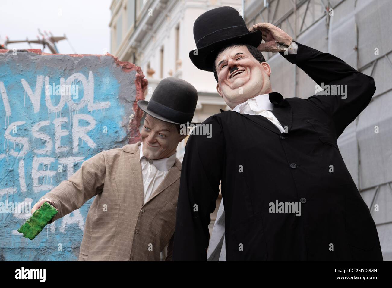 Viareggio, Italie. 4th févr. 2023. Défilé dans les avenues de bord de mer des flotteurs allégoriques du Carnaval de Viareggio 2023. Viareggio (LU) crédit: Agence de photo indépendante Srl/Alamy Live News Banque D'Images