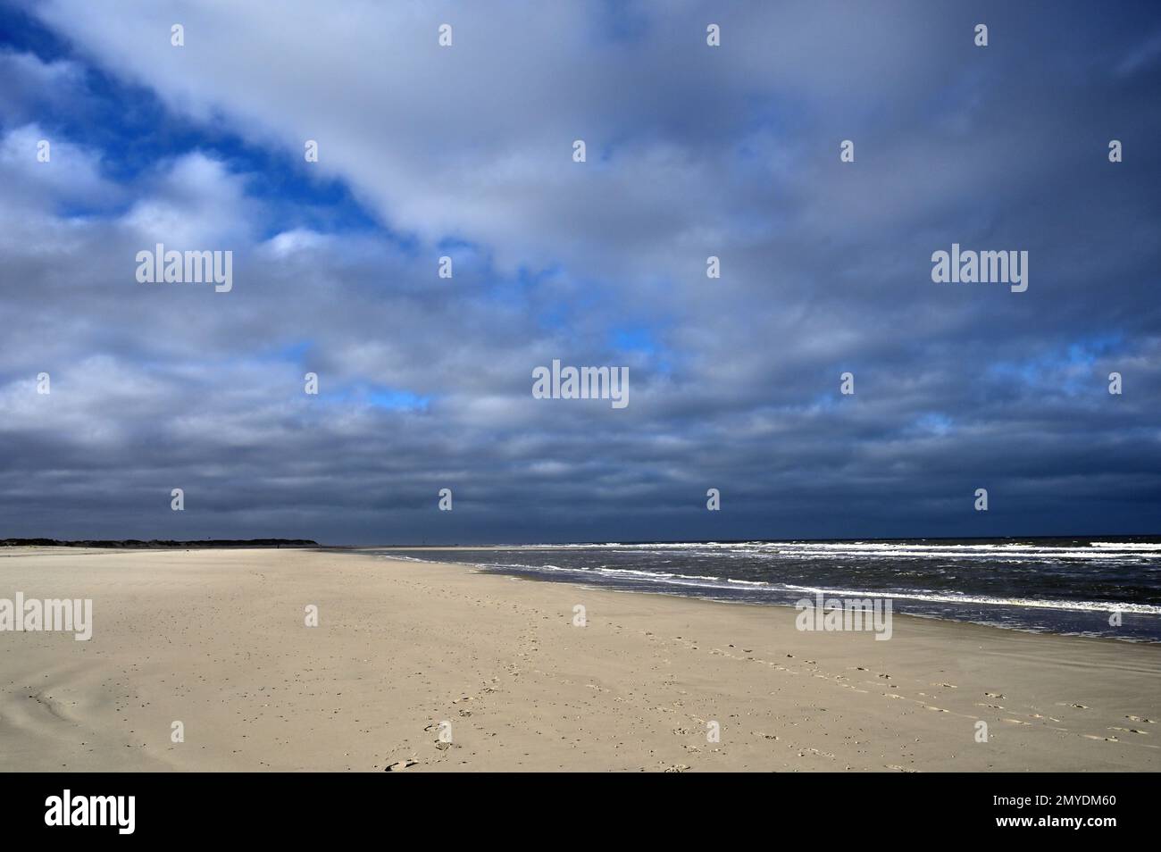 plage solitaire au nord de la mer Banque D'Images
