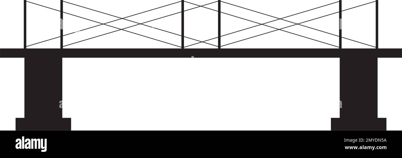 Modèle de vecteur de logo Bridge ilustraation Illustration de Vecteur