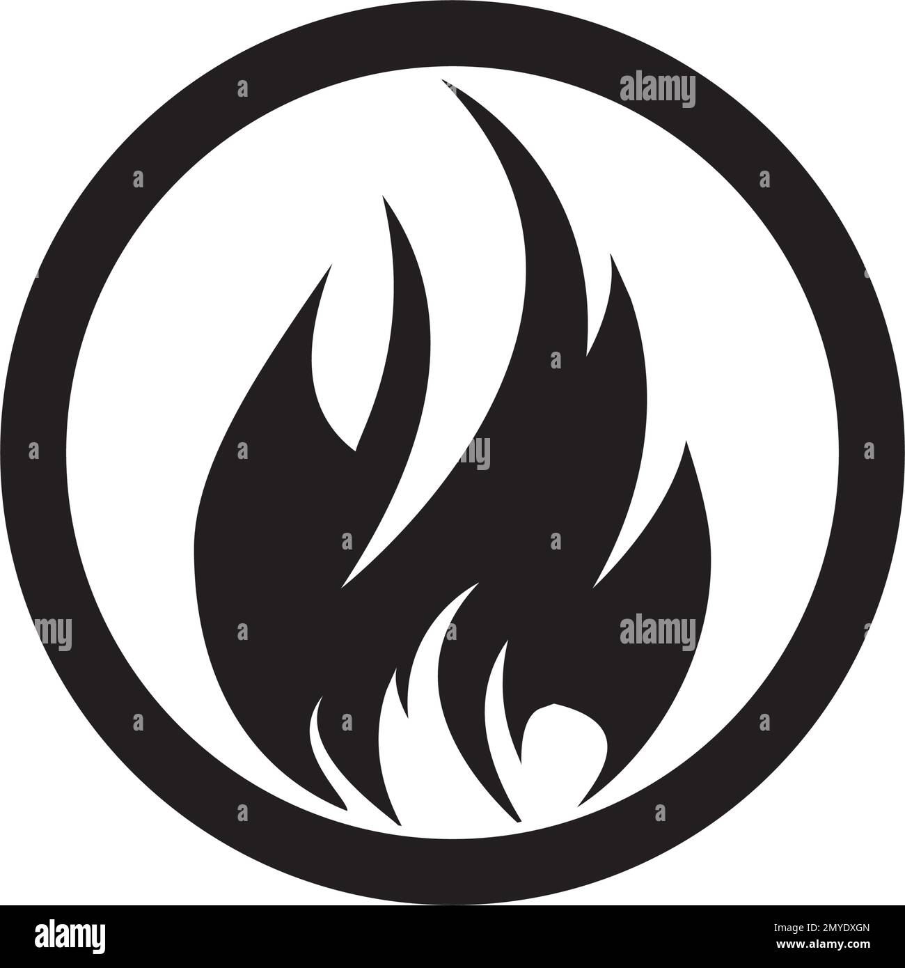 vecteur de feu, élément de logo, illustration de conception isolée d'icône de feu Illustration de Vecteur