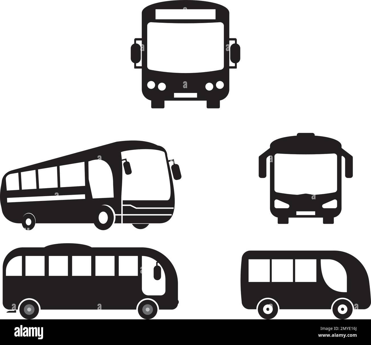 Icône de bus, conception de modèle d'illustration de vecteur de bus Illustration de Vecteur