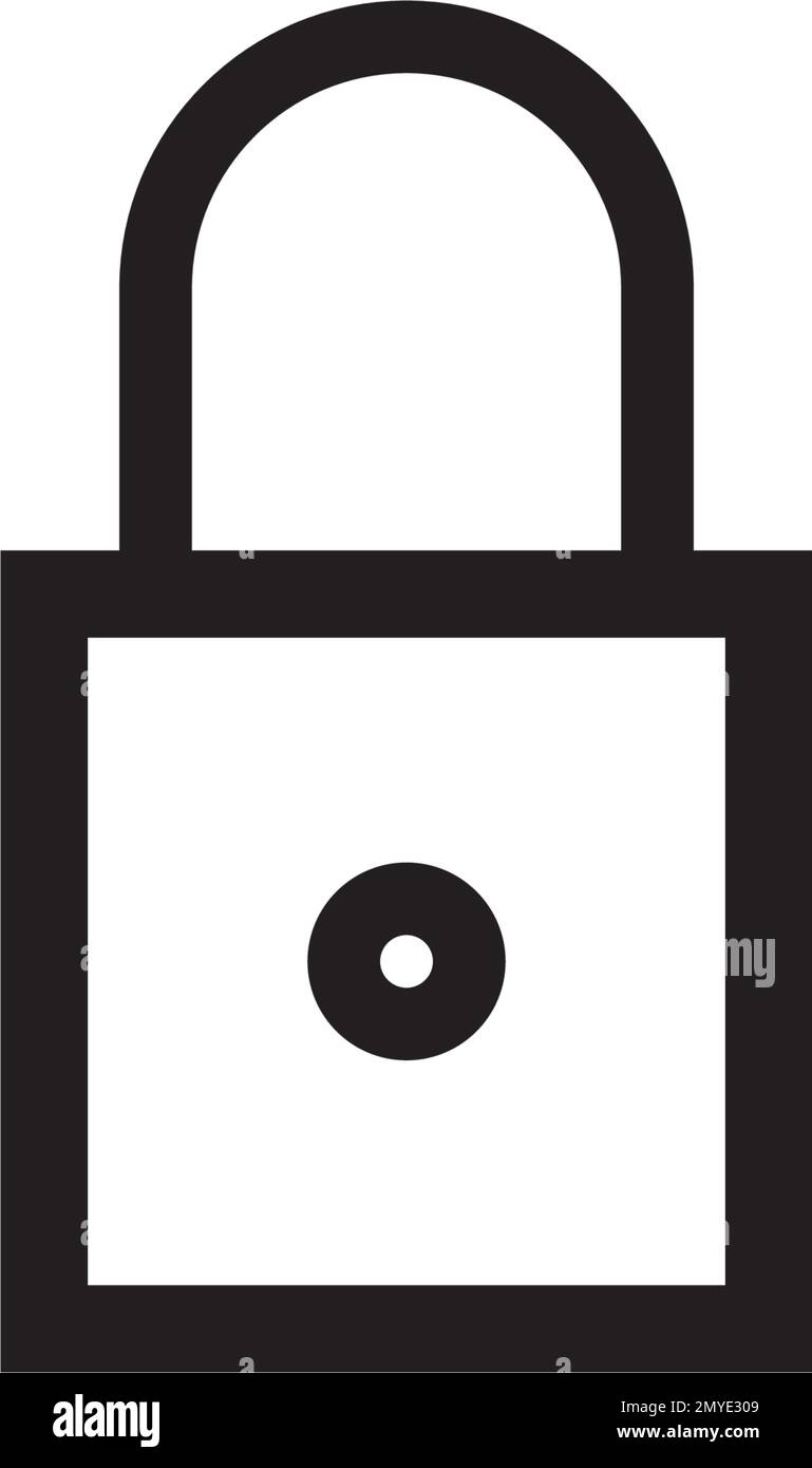 Cadenas - illustration du modèle isolé d'icône vectorielle Illustration de Vecteur