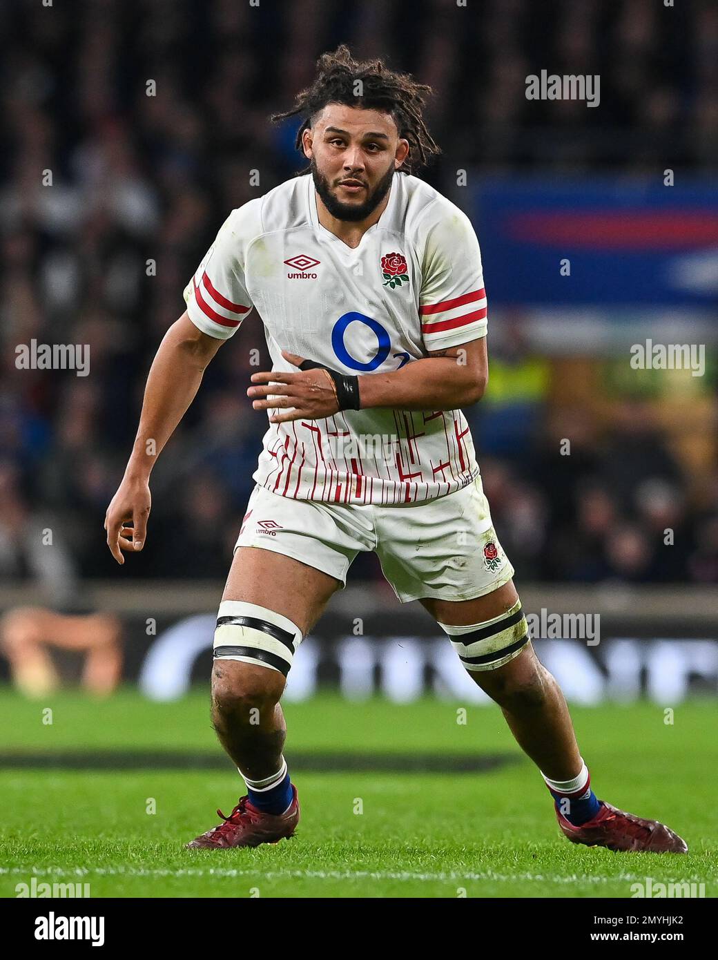 Lewis Ludlam d'Angleterre lors du match Guinness 6 Nations 2023 Angleterre contre l'Ecosse au stade de Twickenham, Twickenham, Royaume-Uni, 4th février 2023 (photo de Craig Thomas/News Images) dans, le 2/4/2023. (Photo de Craig Thomas/News Images/Sipa USA) crédit: SIPA USA/Alay Live News Banque D'Images