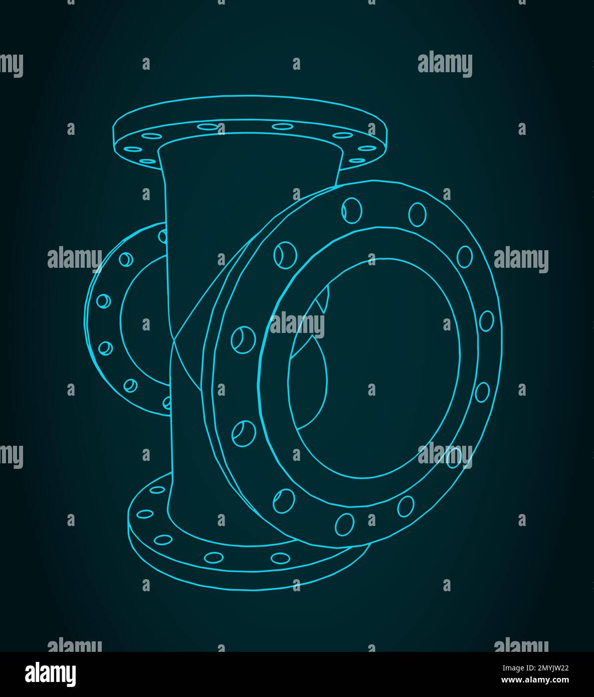 Illustrations vectorielles stylisées de bleus de croix à bord tombé Illustration de Vecteur