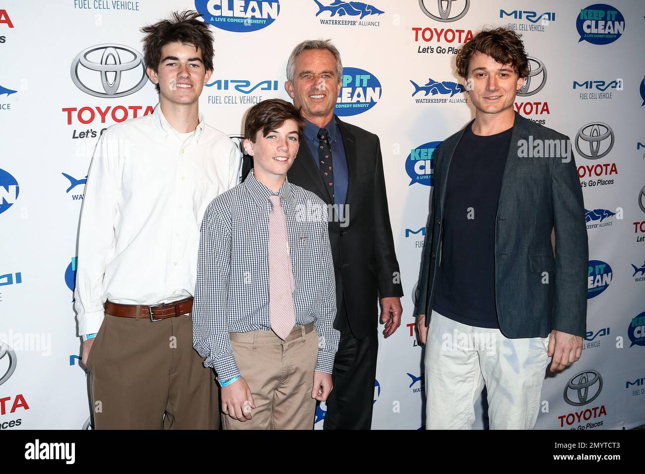 Conor Richard Kennedy, from left, Aiden Caohman Vieques Kennedy, Robert