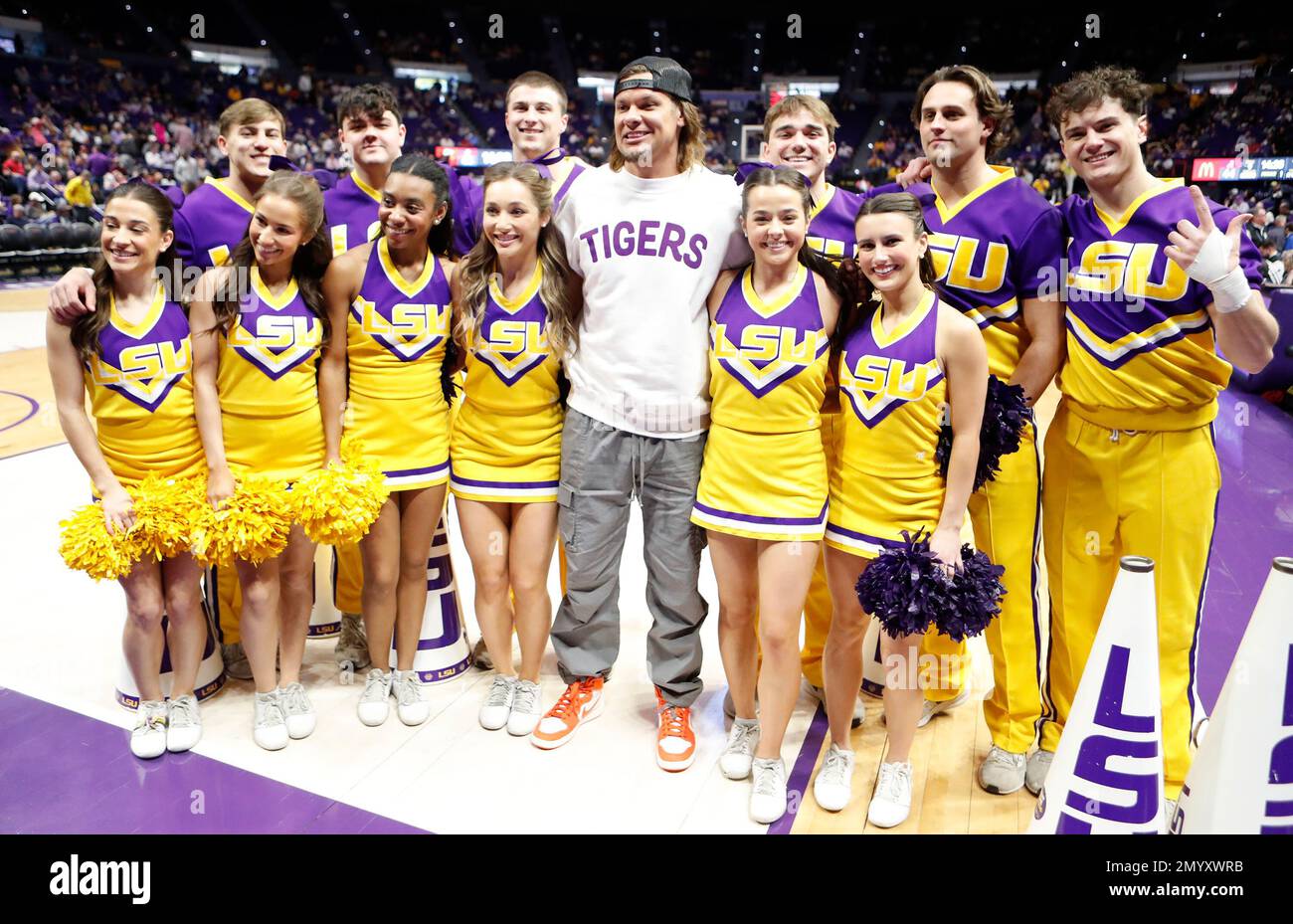 Baton Rouge, États-Unis. 04th févr. 2023. Au cours d'un match de basket-ball universitaire masculin au Pete Maravich Assembly Center à bâton-Rouge, Louisiane, samedi, 4 février 2023. (Photo de Peter G. Forest/Sipa USA) crédit: SIPA USA/Alay Live News Banque D'Images