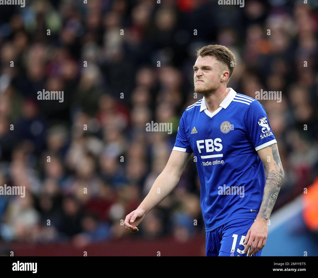 Birmingham, Angleterre, le 4th février 2023. Harry Souttar de Leicester City pendant le match de la Premier League à Villa Park, Birmingham. Le crédit photo devrait se lire: David Klein / Sportimage Banque D'Images