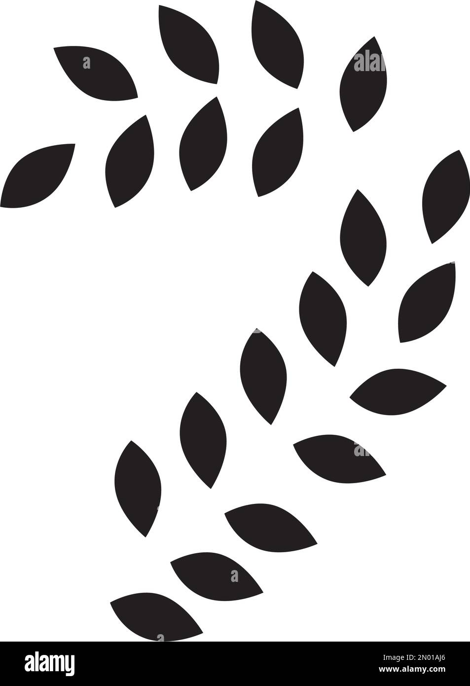 Illustration de l'icône vectorielle du modèle de logo Agriculture blé Illustration de Vecteur