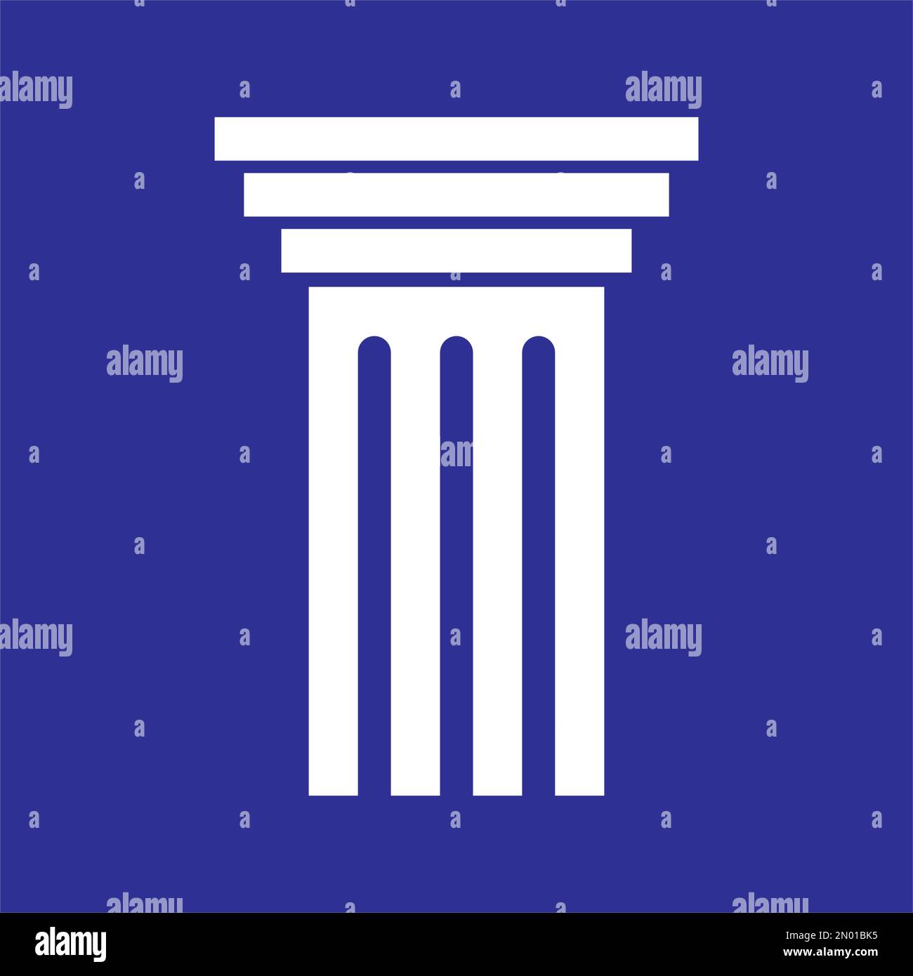Colonne logo vecteur modèle illustration icône Illustration de Vecteur