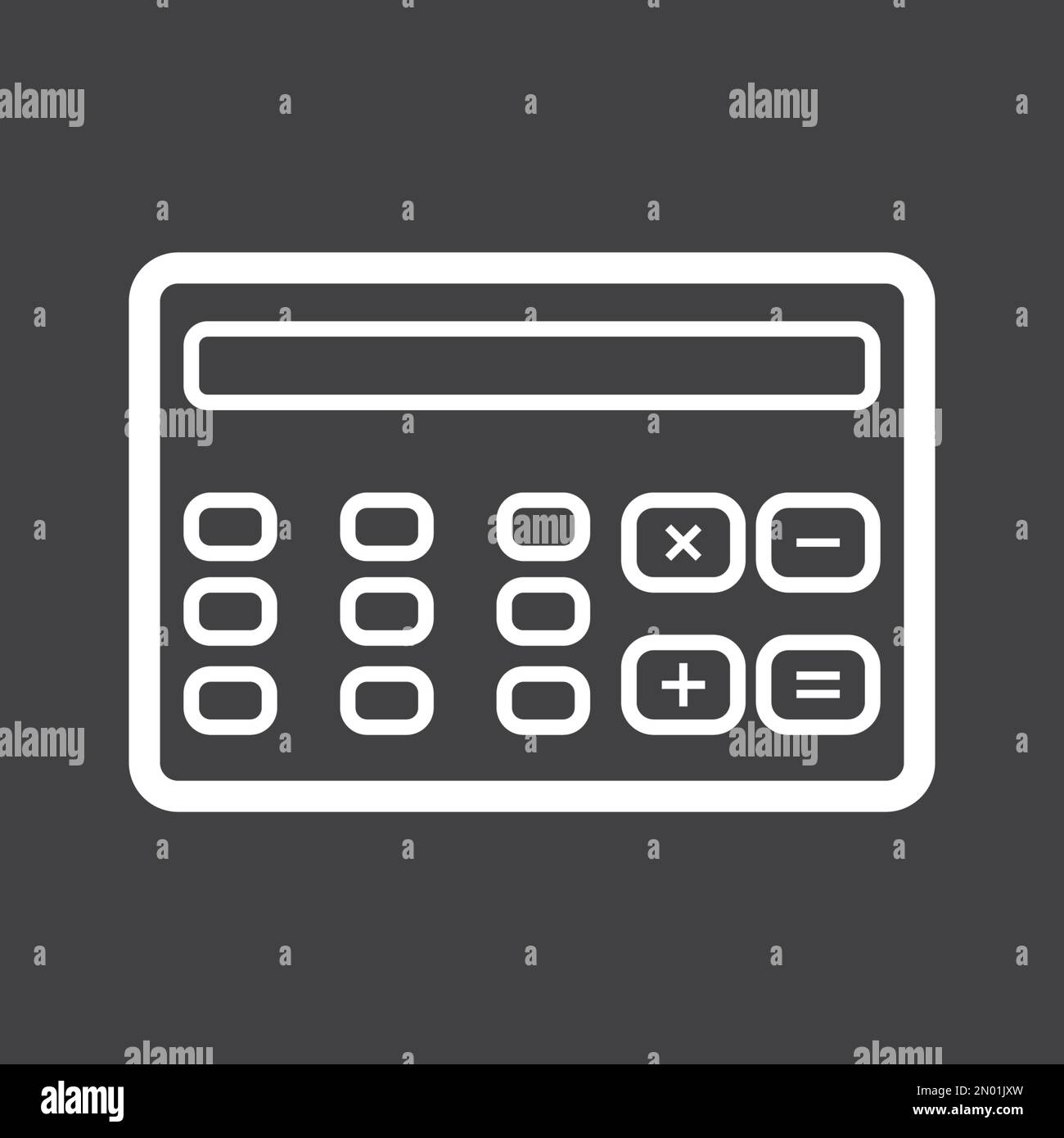 illustration de l'icône de vecteur du logo de la calculatrice Illustration de Vecteur