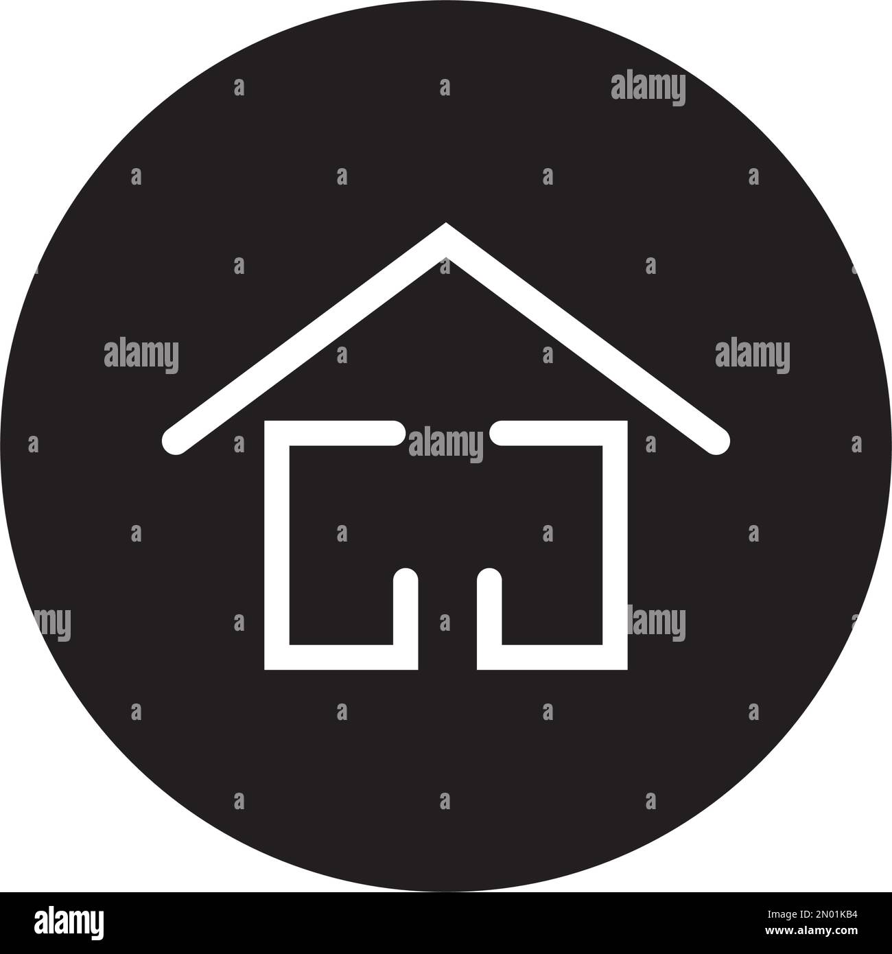 maison maison cottage icône vecteur logo design Illustration de Vecteur