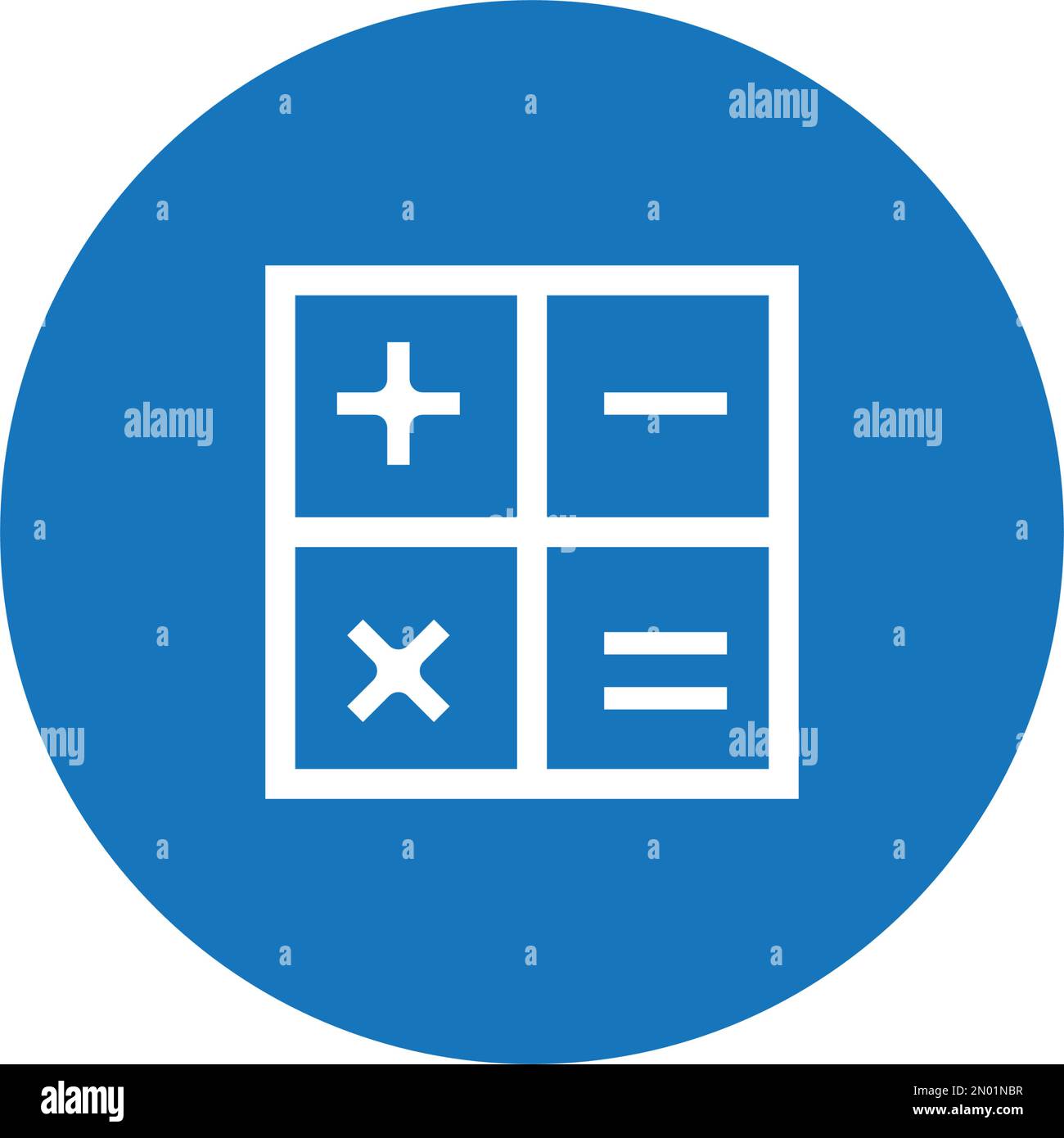 illustration de l'icône de vecteur du logo de la calculatrice Illustration de Vecteur