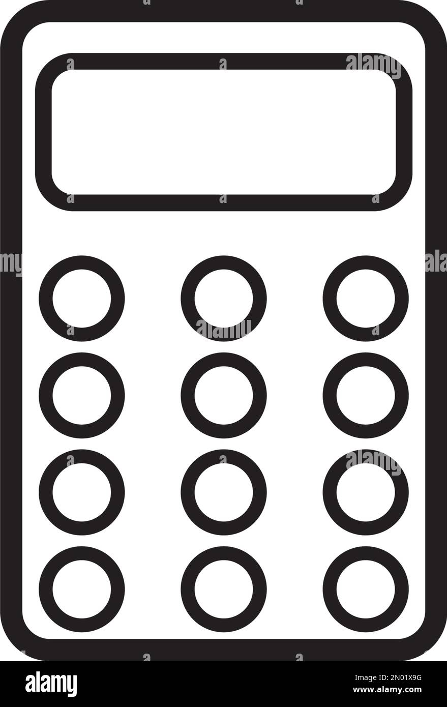 illustration de l'icône de vecteur du logo de la calculatrice Illustration de Vecteur