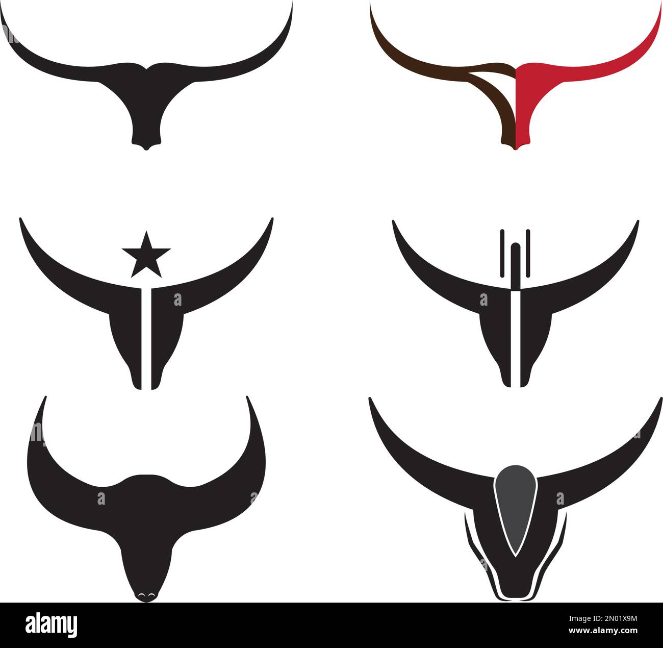 Arrière-plan de l'illustration du design de l'icône Taurus Illustration de Vecteur