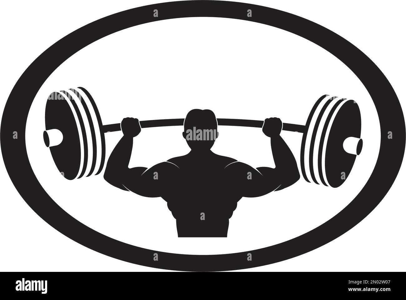 arrière-plan de l'illustration de la conception vectorielle du logo fitness Illustration de Vecteur