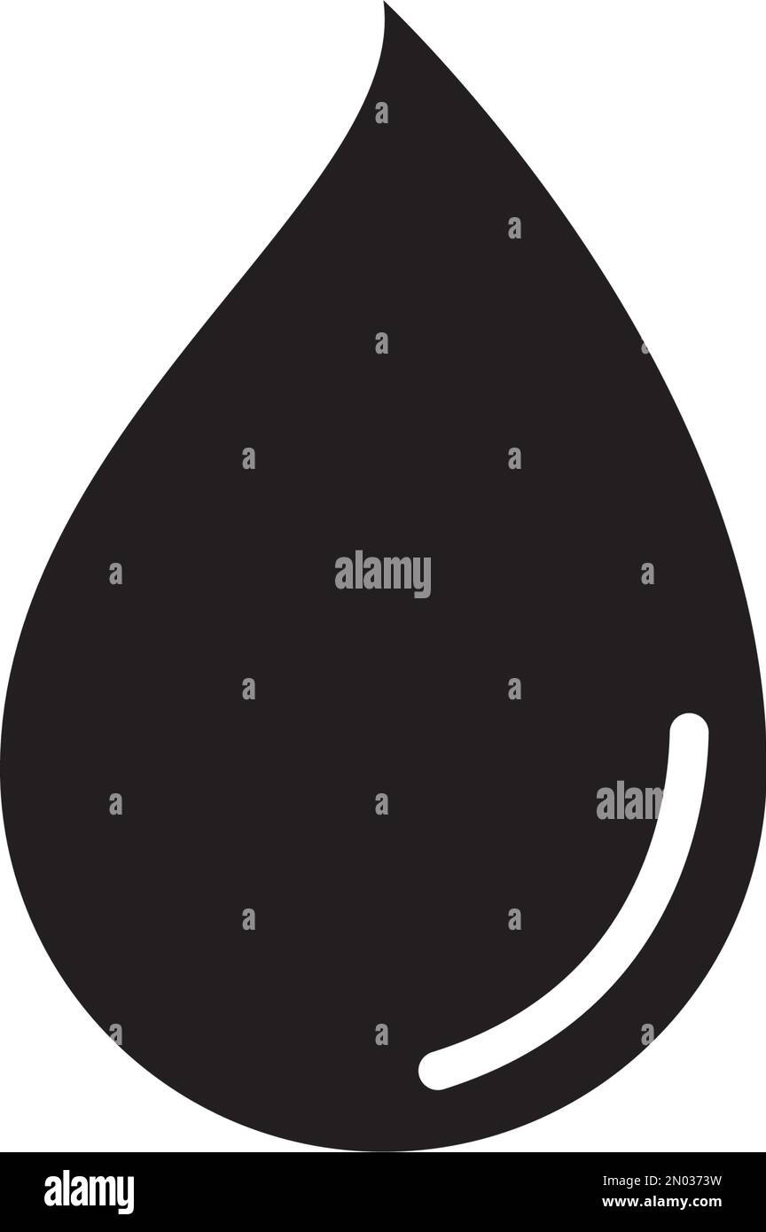 logo représentant une illustration vectorielle avec icône représentant une goutte d'eau. Illustration de Vecteur