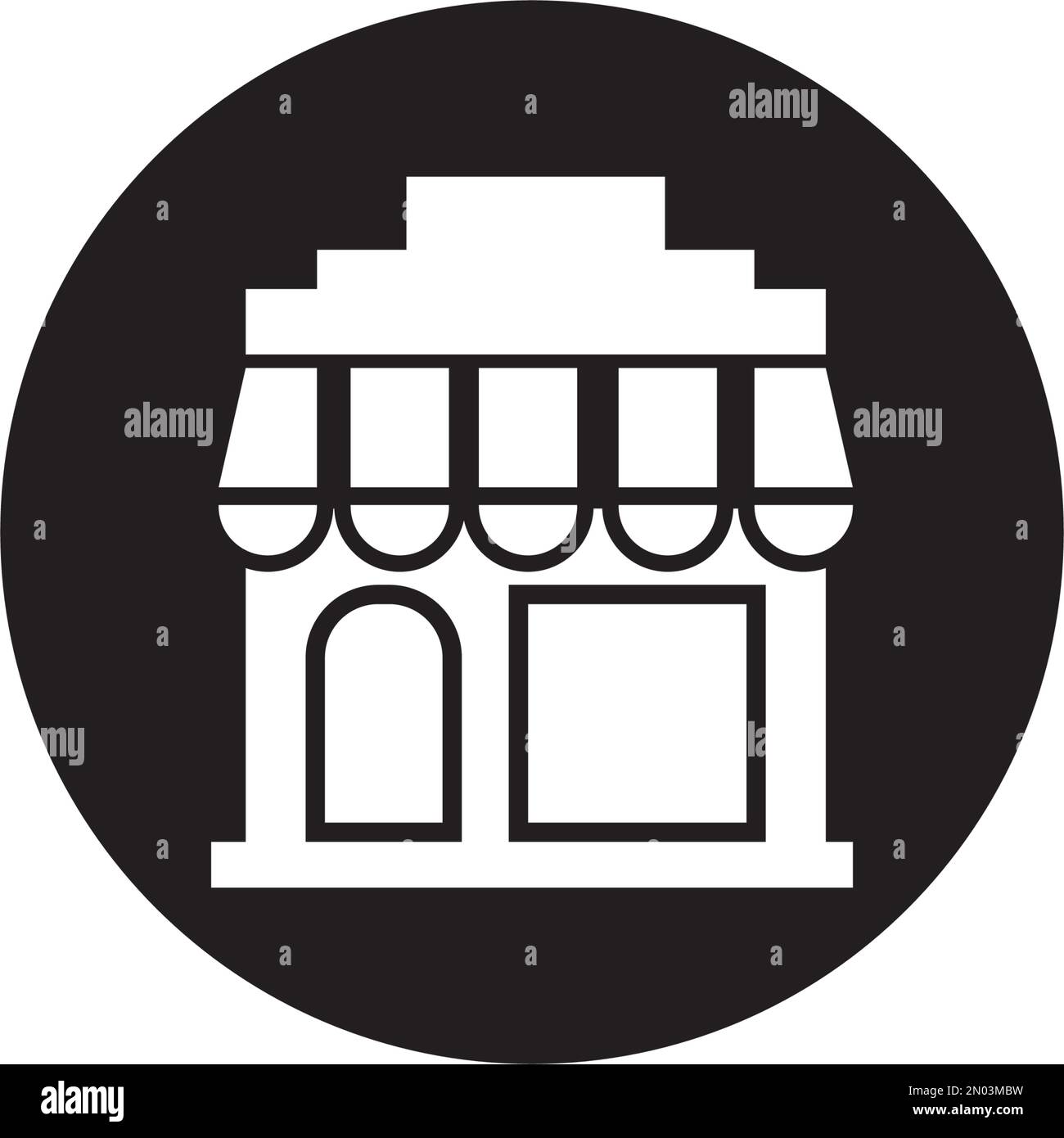 modèle de symbole d'illustration vectorielle d'icône de centre commercial Illustration de Vecteur