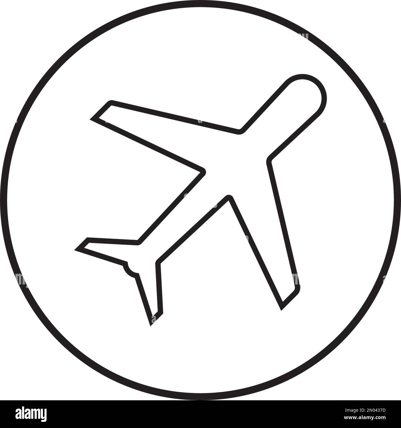 Modèle d'illustration de conception vectorielle d'icône d'avion Illustration de Vecteur