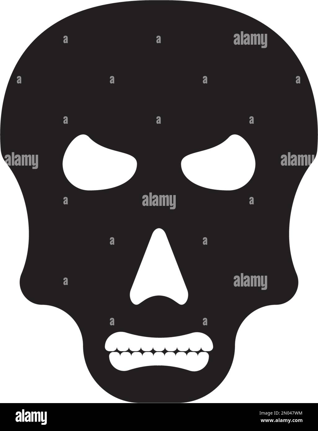 Illustration et arrière-plan du motif vectoriel de l'icône du crâne Illustration de Vecteur