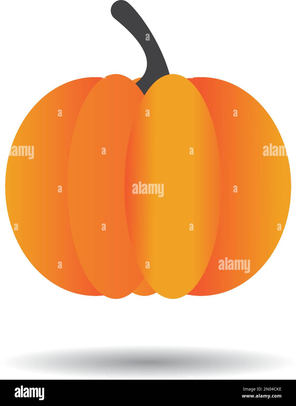 Motif d'illustration représentant un vecteur d'icône de citrouille, citrouille d'halloween d'automne Illustration de Vecteur