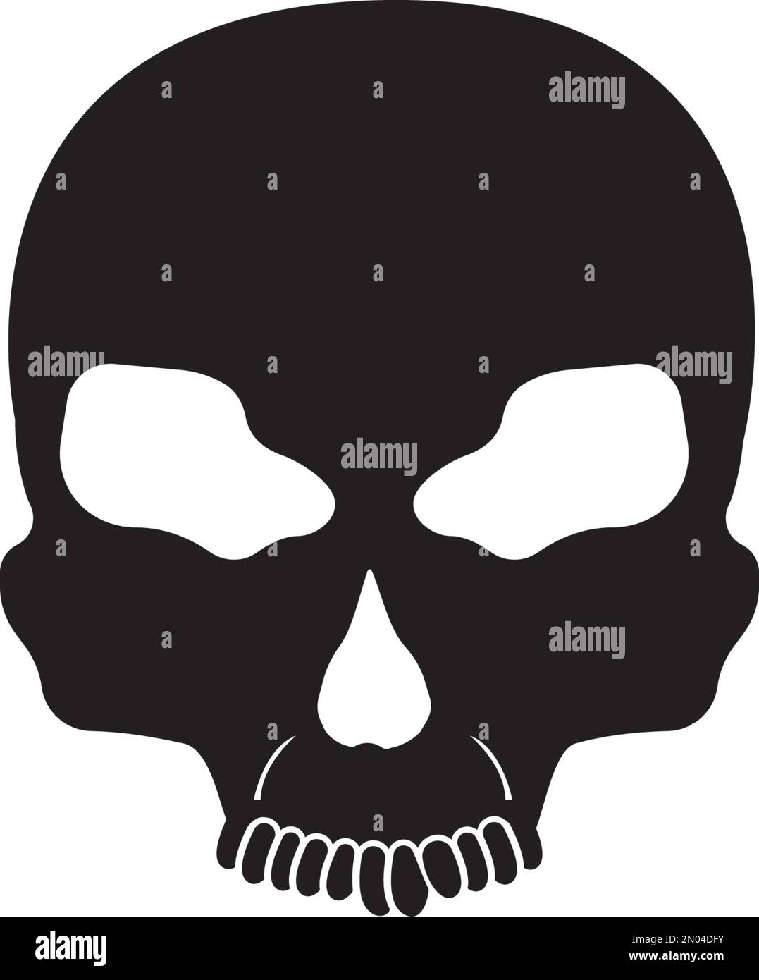 Illustration et arrière-plan du motif vectoriel de l'icône du crâne Illustration de Vecteur
