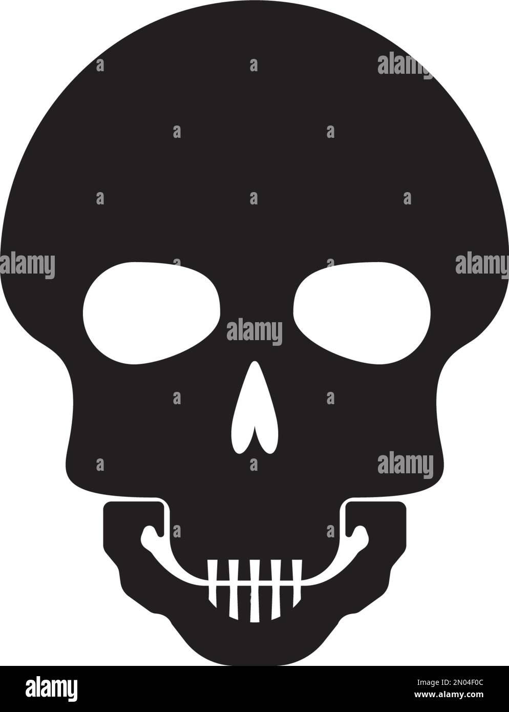 Illustration et arrière-plan du motif vectoriel de l'icône du crâne Illustration de Vecteur