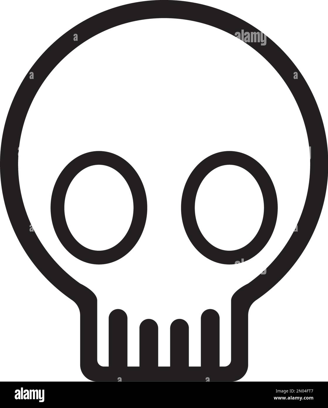 Illustration et arrière-plan du motif vectoriel de l'icône du crâne Illustration de Vecteur