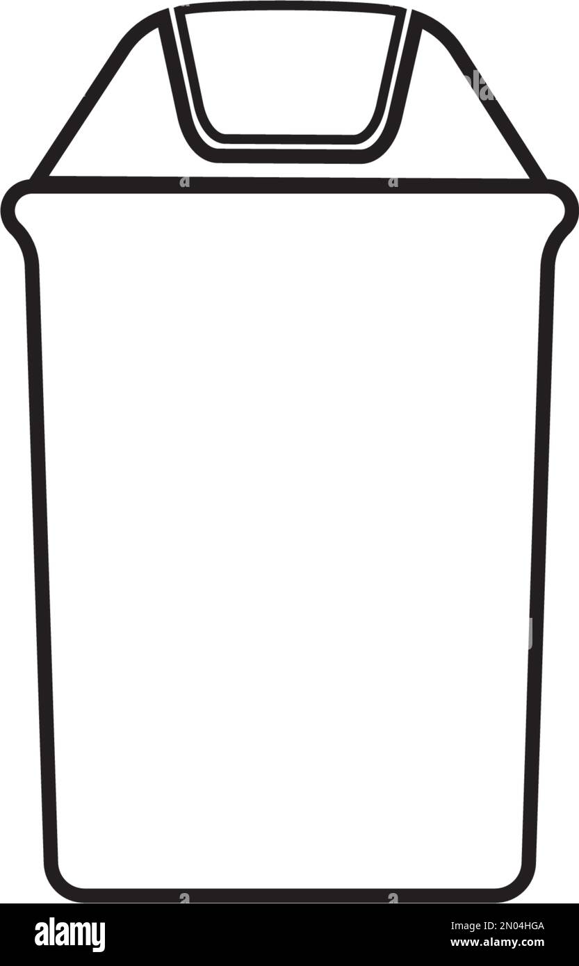 Icône de corbeille illustration de la conception vectorielle arrière-plan Illustration de Vecteur