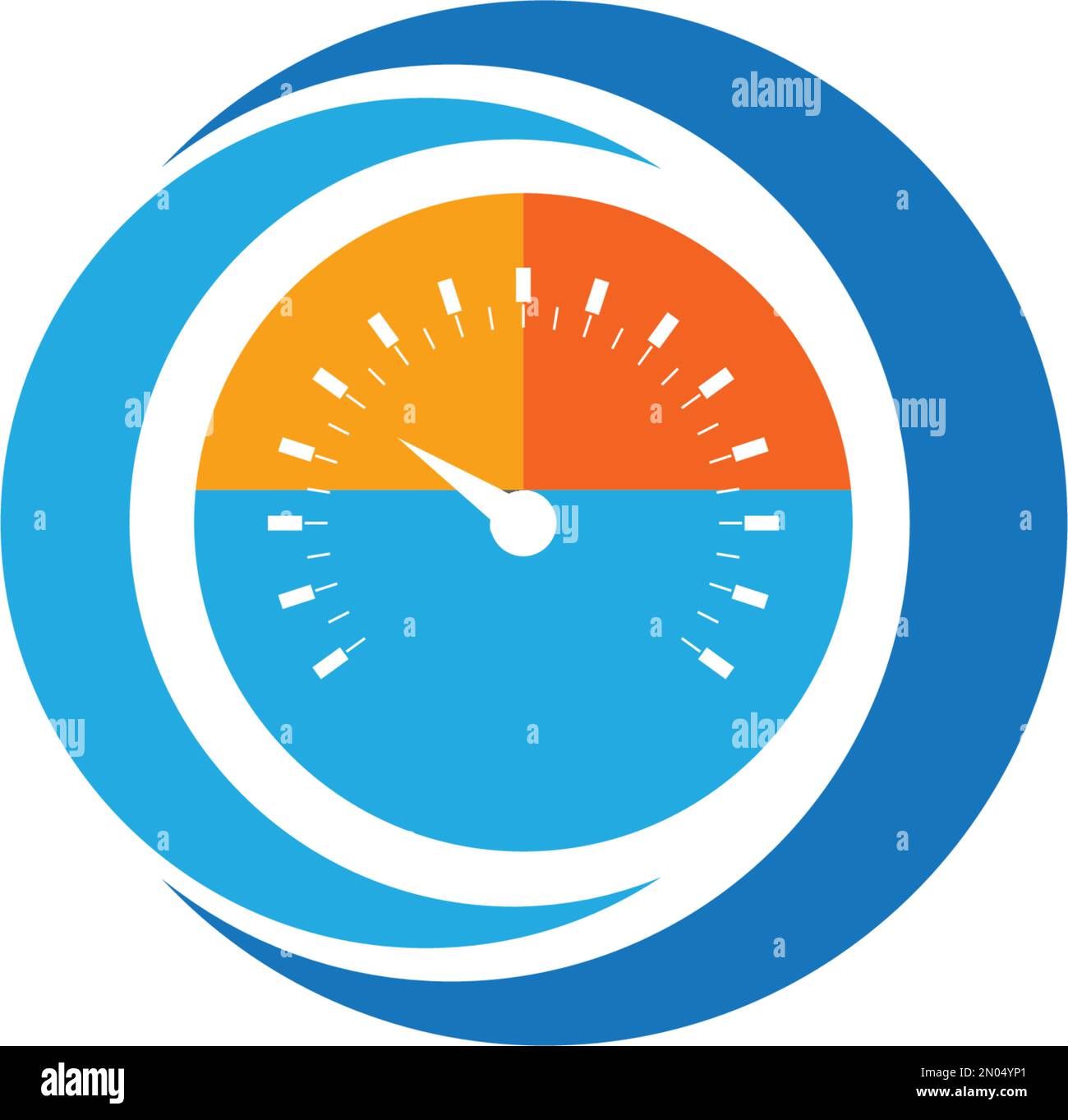Multiporpare guage corcle logo, illustration fond modèle Illustration de Vecteur