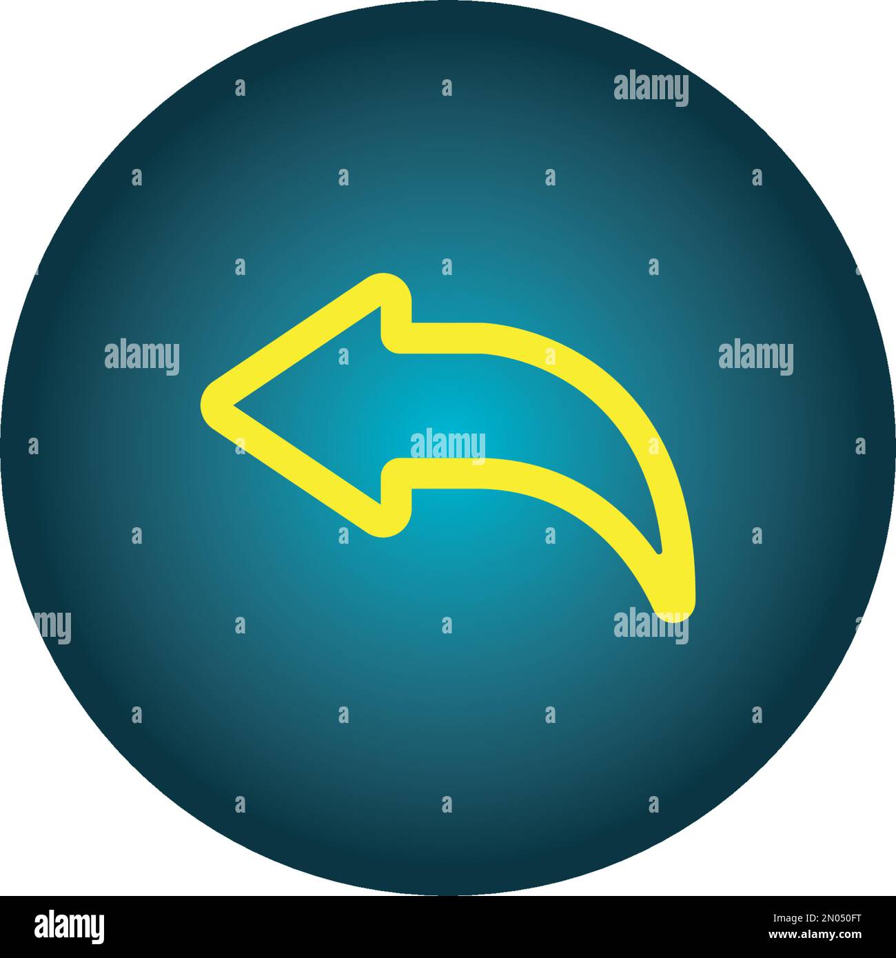 Icône Annuler. Retour ou retour de l'illustration en tant que simple signe vectoriel et symbole tendance pour le design, les sites Web Illustration de Vecteur