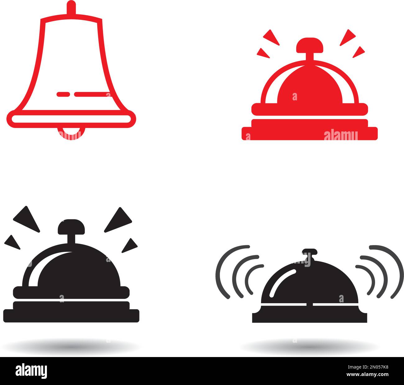modèle d'illustration de la conception vectorielle du logo bell Illustration de Vecteur