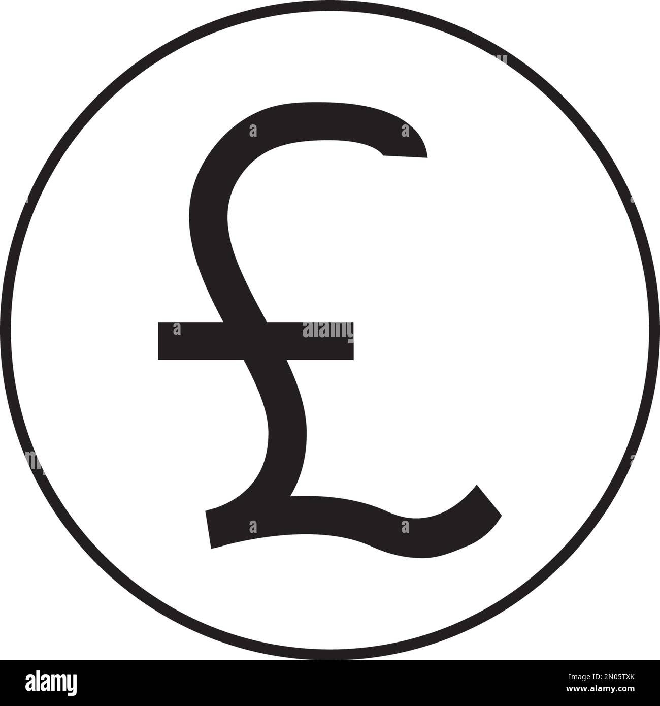 Poundsterling Icon vector, illustration design. Illustration de Vecteur