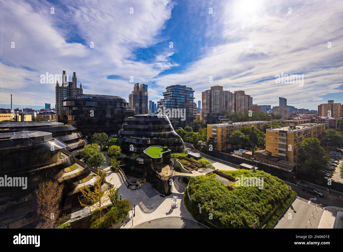 Jun hao central Park plaza Beijing Banque D'Images