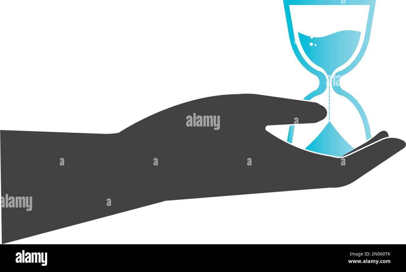 Illustration de symbole isolé de vecteur d'icône HourGlass, arrière-plan de conception. Illustration de Vecteur