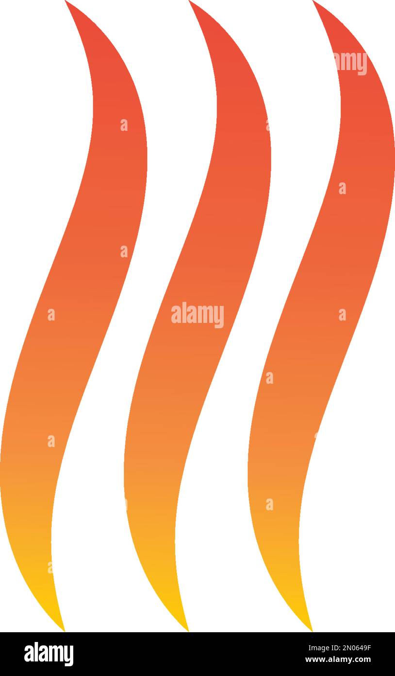 Logo flamme de feu modèle de dessin vectoriel d'illustration Illustration de Vecteur