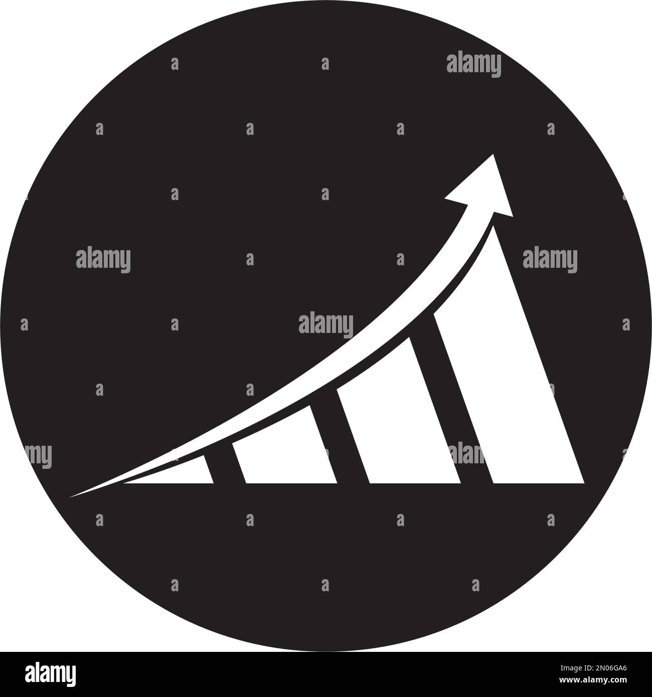 Modèle de conception du logo Business Finance Illustration de Vecteur