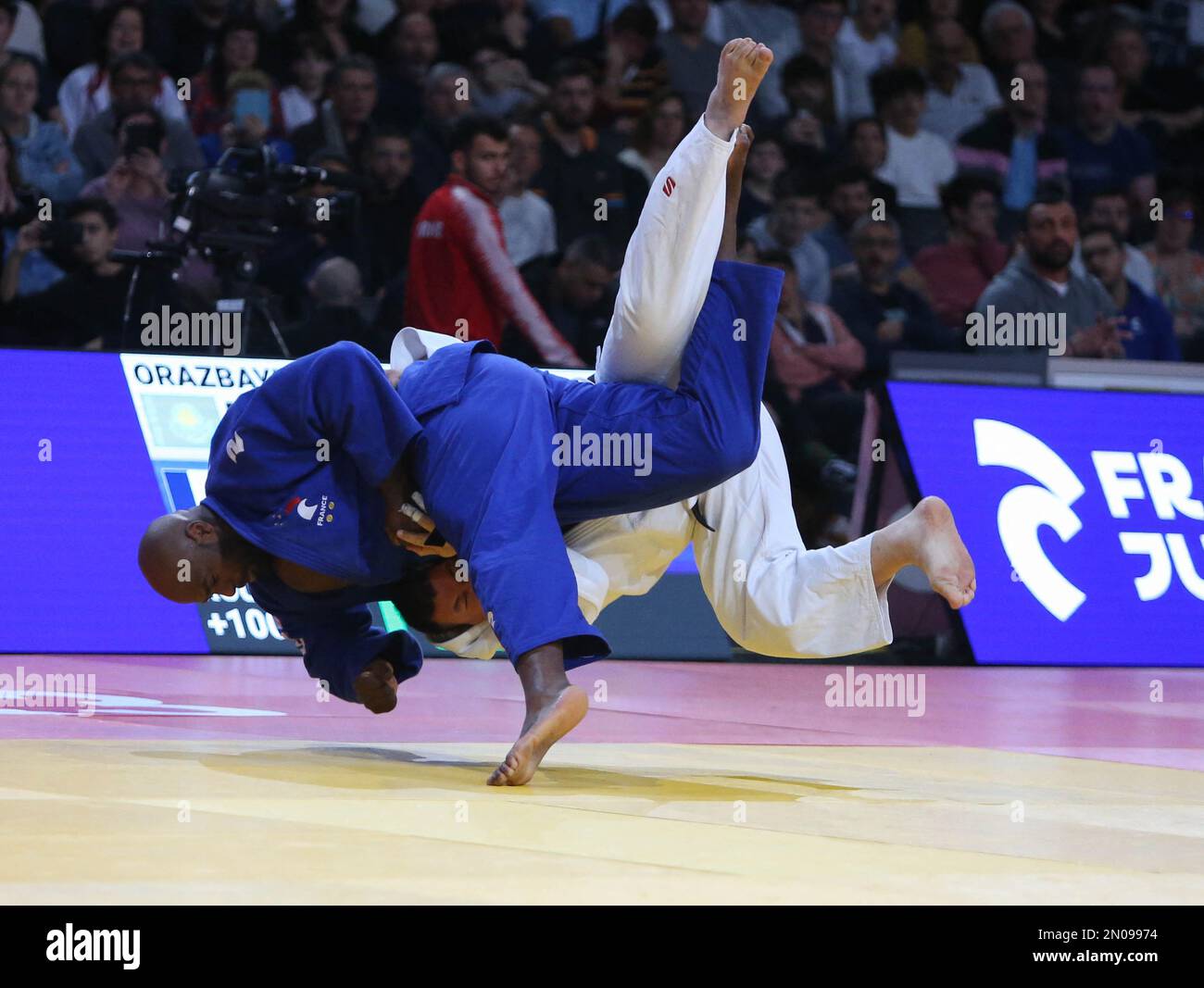 Teddy Rinner de France pendant le Judo Paris Grand Chelem 2023 sur 5 ...