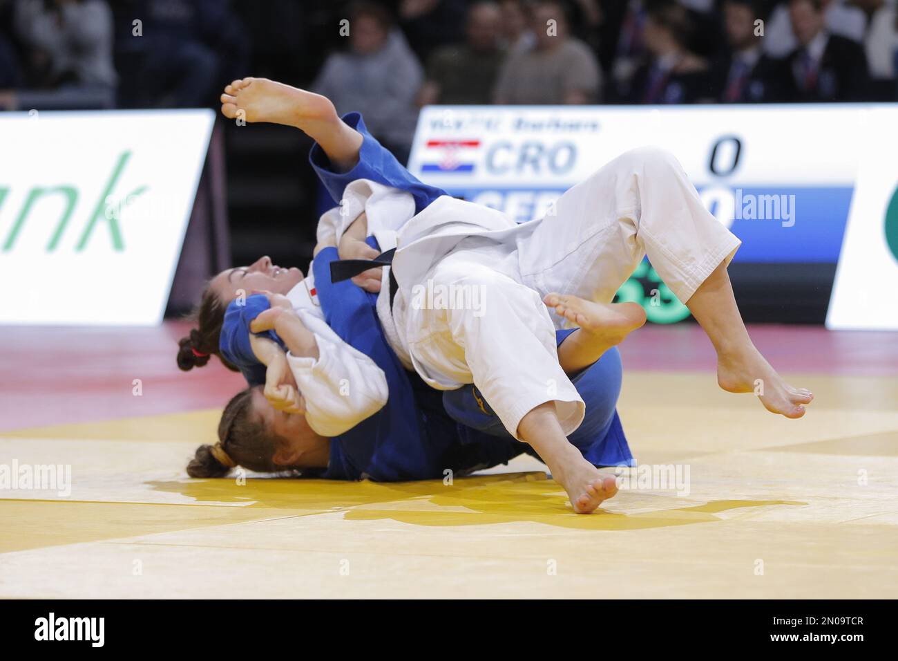 Friederike Stolze (GER) perdu contre Barbara Matic (CRO) lors du Grand Chelem 2023 (IJF) de l'International Judo Paris sur 5 février 2023 à l'Arena Accor à Paris, France - photo : Stephane Allaman/DPPI/LiveMedia Banque D'Images