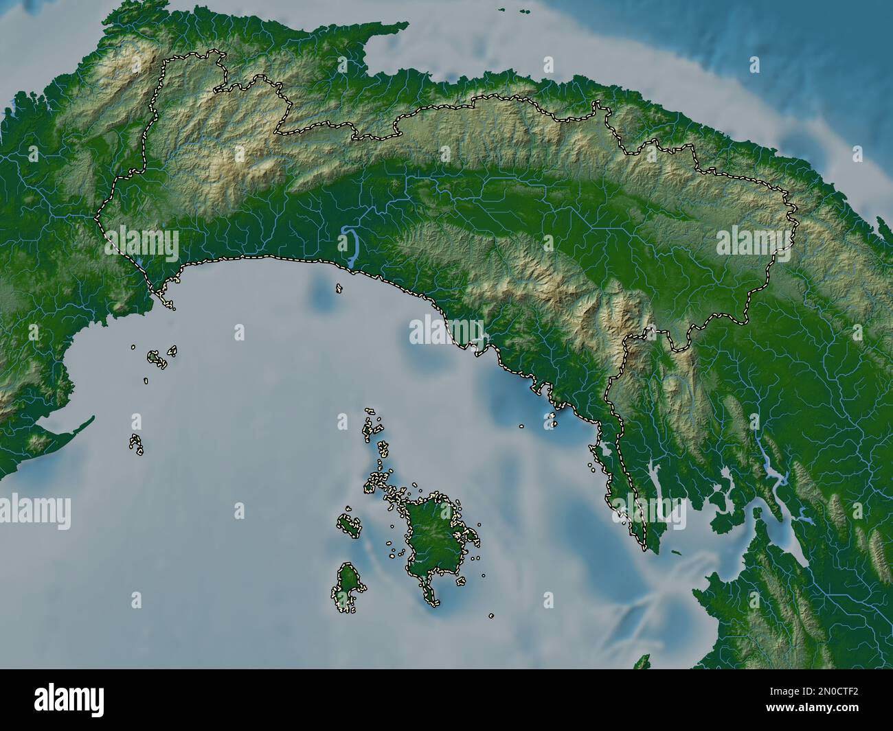 Mapa de los rios de panama Banque de photographies et d’images à haute ...