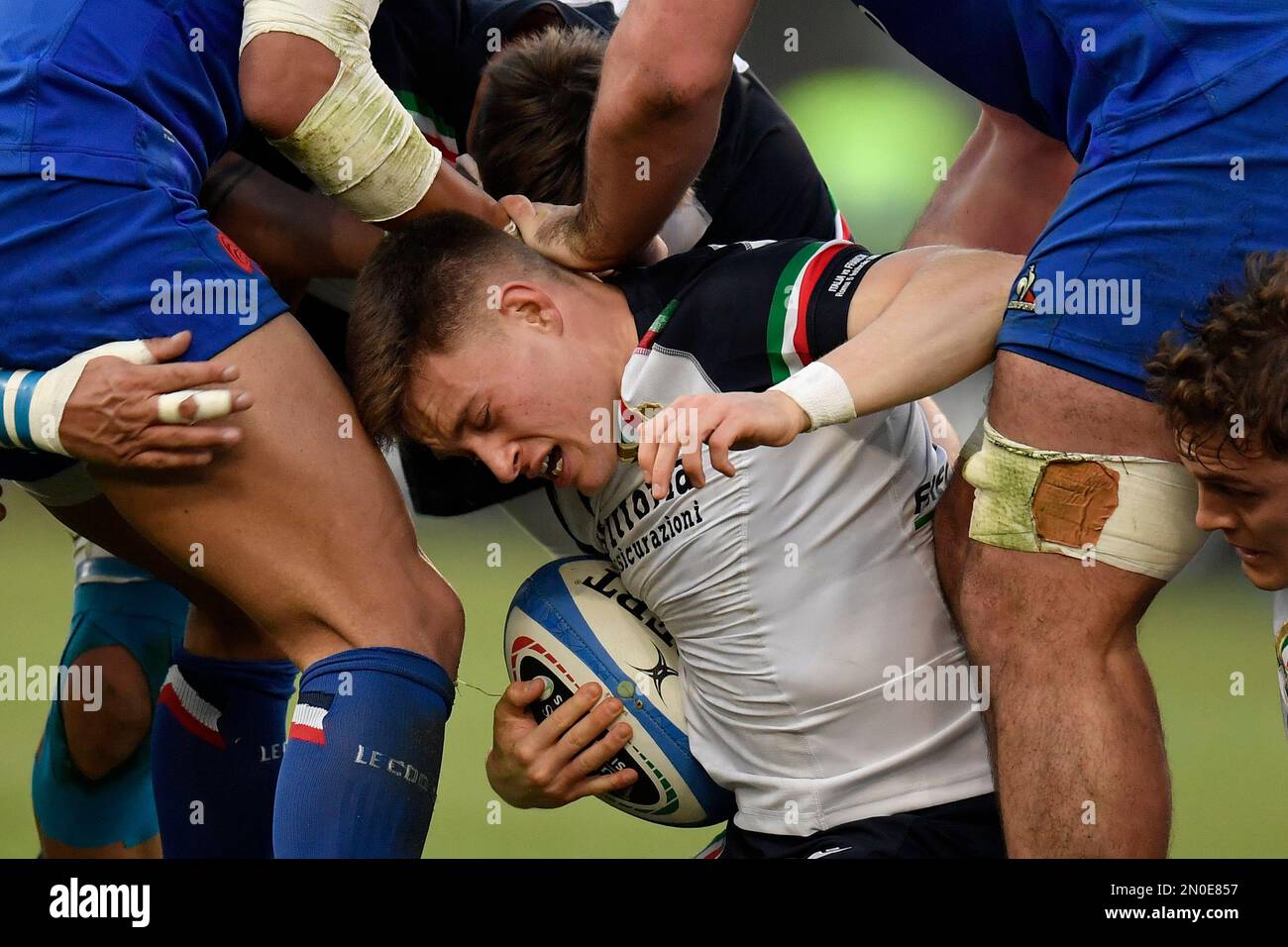 Rome, Italie. 05th févr. 2023. Stephen Varney d'Italie lors du match de rugby des six Nations entre l'Italie et la France au Stadio Olimpico à Rome sur 5 février 2023. Photo Antonietta Baldassarre/Insidefoto crédit: Insidefoto di andrea staccioli/Alamy Live News Banque D'Images