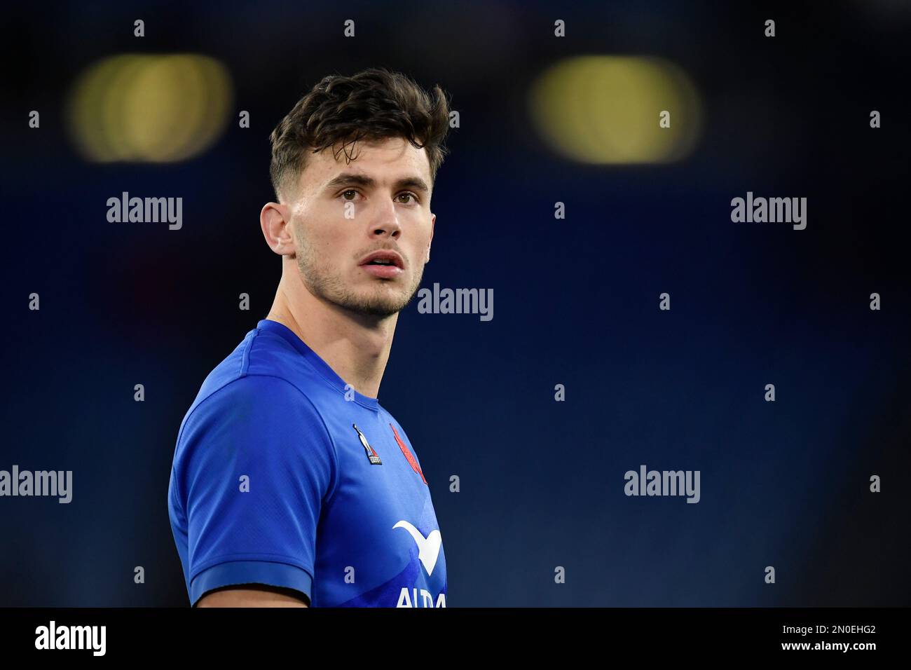 Rome, Italie. 05th févr. 2023. Ethan Dumortier de France pendant le match de rugby des six Nations entre l'Italie et la France au Stadio Olimpico à Rome sur 5 février 2023. Photo Antonietta Baldassarre/Insidefoto crédit: Insidefoto di andrea staccioli/Alamy Live News Banque D'Images