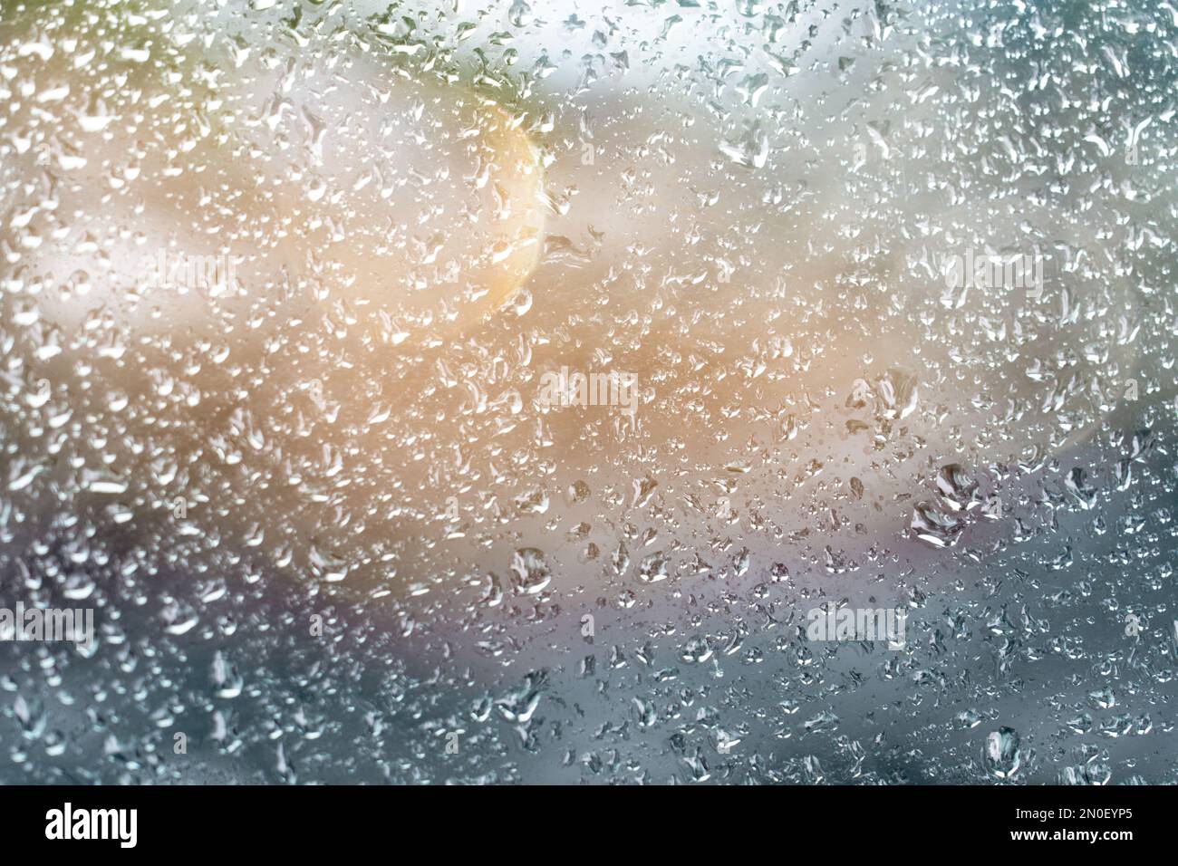 Gouttes d'eau sur la fenêtre Banque D'Images