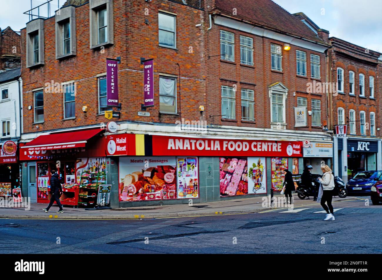 Centre alimentaire Anatolia, High Wycombe, Buckinghamshire, Angleterre Banque D'Images