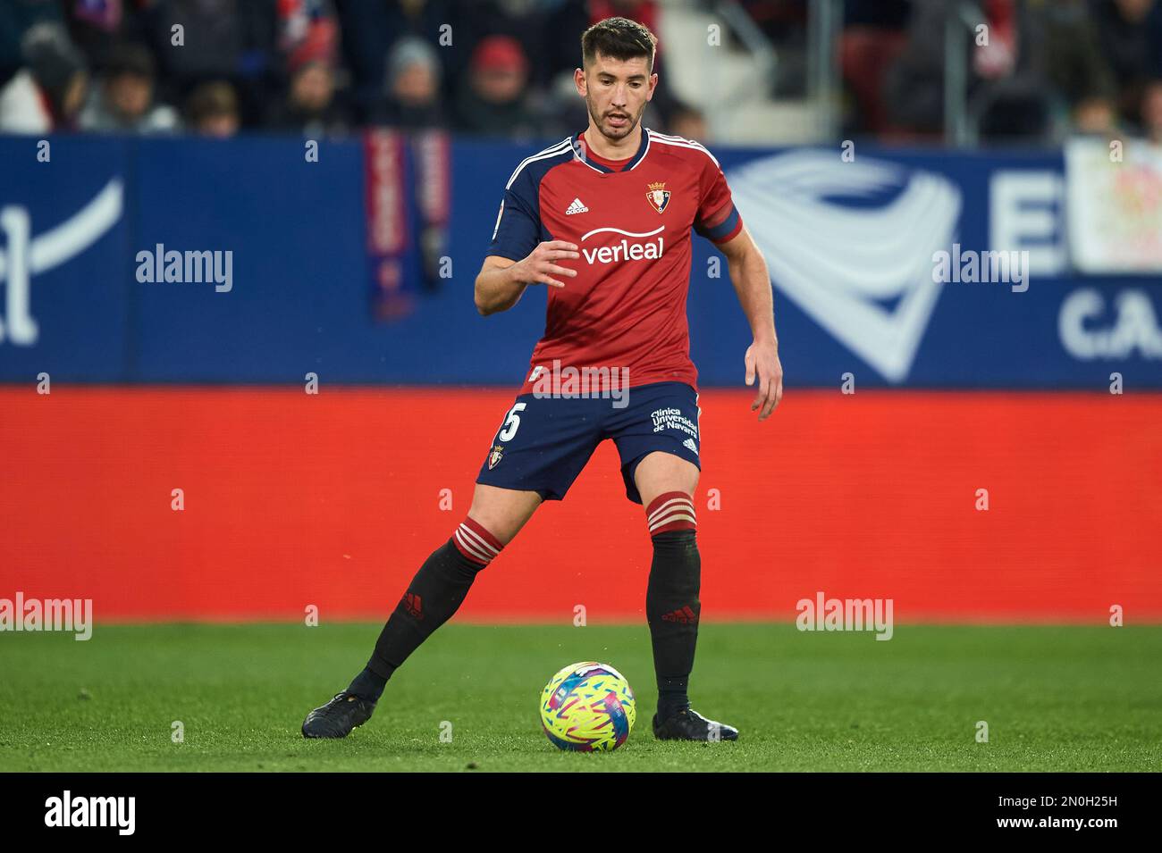 Lucas Torro de CA Osasuna pendant le match de la Liga entre CA Osasuna et Atletico de Madrid a joué au stade El Sadar sur 29 janvier 2023 à Pampelune, Espagne. (Photo de Cesar Ortiz / PRESSIN) Banque D'Images